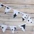 Гирлянда из 8 флажков Black Stars, Арт. vv050140