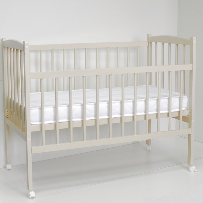 Кроватка MALIKA LOLA Small Box колесо без ящика слоновая кость Кроватка MALIKA LOLA Small Box колесо без ящика слоновая кость